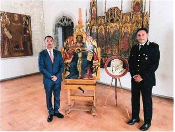 I Carabinieri Tutela Patrimonio Culturale consegnano al Museo Regionale “Abatellis” di Palermo il dipinto “Trinità” di Gherardo Starnina